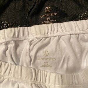 Lands' End Black and White Leggings